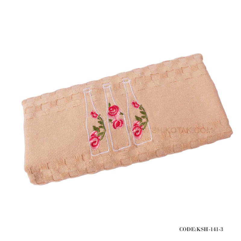 دستمال آشپزخانه طرح بطری آب