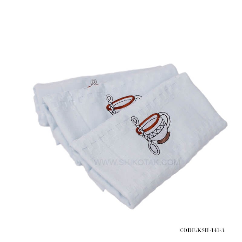 دستمال آشپزخانه عروس طرح 'کاپ