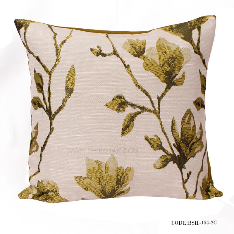 کاور کوسن مبل و کوسن پر شده طرح شاخه های تابستانی