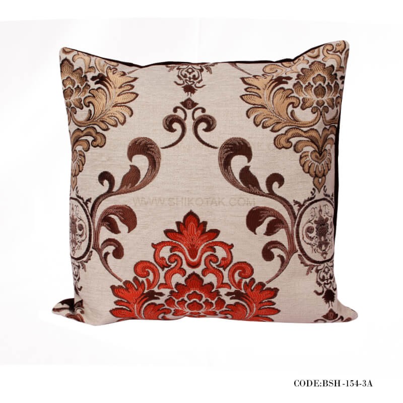 کوسن پر شده و روکوسنی طرح شانل قهوه ای