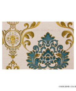 کوسن پر شده و روکوسنی طرح شانل سبز و آبی