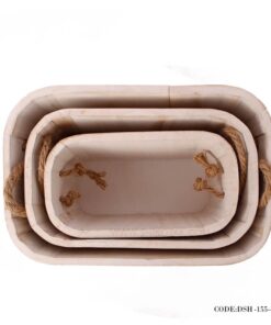 باکس نظم دهنده سفید چوبی سه سایز