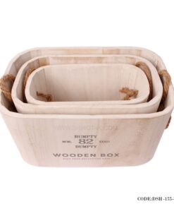 باکس نظم دهنده سفید چوبی سه سایز