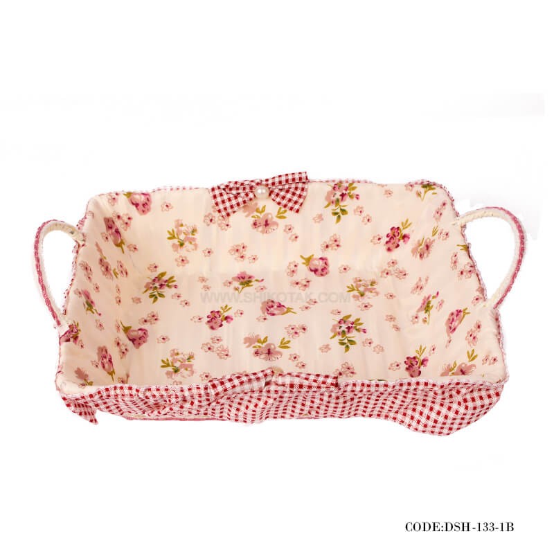 سبد نان عروس حصیری طرح Rose Day