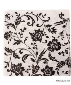 دستمال سفره کاغذی بسته 20 عددی طرح گل های مشکی