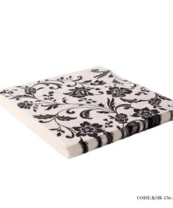 دستمال سفره کاغذی بسته 20 عددی طرح گل های مشکی