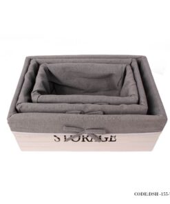 جعبه سفید چوبی نظم دهنده کمد و کشو سه سایز