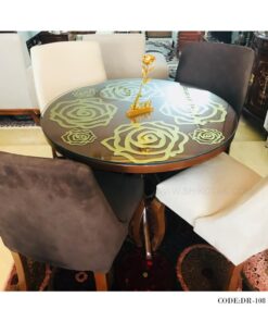 زیر بشقابی طرح گل دو تایی رومادون سری 108