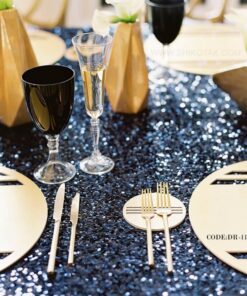 ست زیر بشقابی مدرن طرح گرد رومادون مجموعه دو عددی سری 117