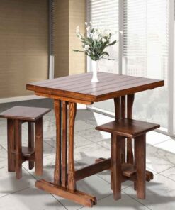 نیمکت چوبی دله وس کوتاه مربع