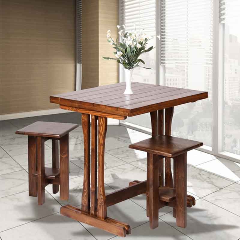 نیمکت چوبی دله وس کوتاه مربع