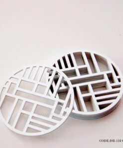 ست زیر لیوانی طلایی و نقره ای رومادون سری 118 دو عددی