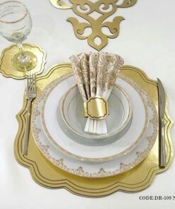 ست حلقه دستمال سفره رومادون سری 109