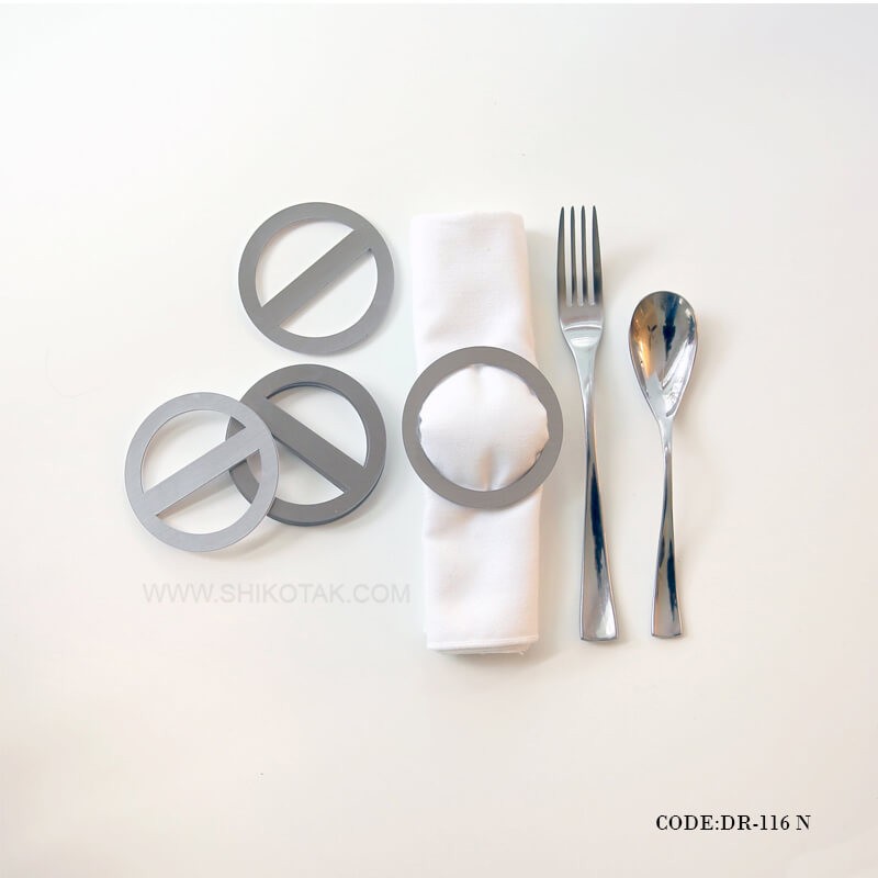 ست 6 عددی حلقه دستمال رومادون سری 116