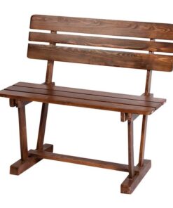 نیمکت چوبی دو نفره مدل سه تیرک